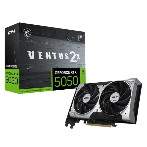 MSI GeForce RTX 5050 8G VENTUS 2X OC 8GB GDDR6 Graphics Card