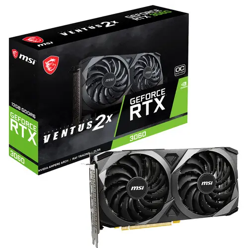 MSI GeForce RTX 3060 VENTUS 2X OC 12GB GDDR6 Graphics Card (OFFICIAL)