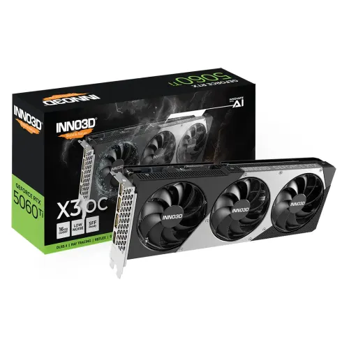 INNO3D GeForce RTX 5060 Ti 16GB X3 OC GDDR7 Graphics Card INNO3D GeForce RTX 5060 Ti 16GB X3 OC GDDR7 Graphics Card