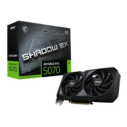 MSI GeForce RTX 5070 12G SHADOW 2X OC 12GB GDDR7 Graphics Card
