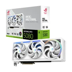ASUS ROG Astral GeForce RTX 5080 16GB GDDR7 OC Edition Graphics Card White