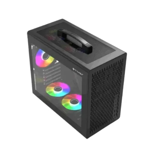 T-Wolf XPLENDER X5 BH ARGB M-ATX Portable Casing T-Wolf XPLENDER X5 BH ARGB M-ATX Portable Casing
