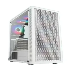 PC Power Dark Flow Mesh Elite Mid Tower ATX Gaming Case White PC Power Dark Flow Mesh Elite Mid Tower ATX Gaming Case White