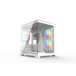 T-Wolf Mystery Box NV X5 Infinity ARGB M-ATX Mid Tower Gaming Casing White T-Wolf Mystery Box NV X5 Infinity ARGB M-ATX Mid Tower Gaming Casing White