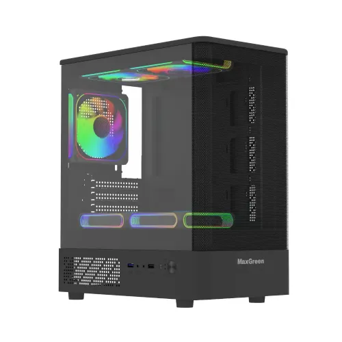MaxGreen Curve Mesh 311 Mid Tower mATX Gaming Casing