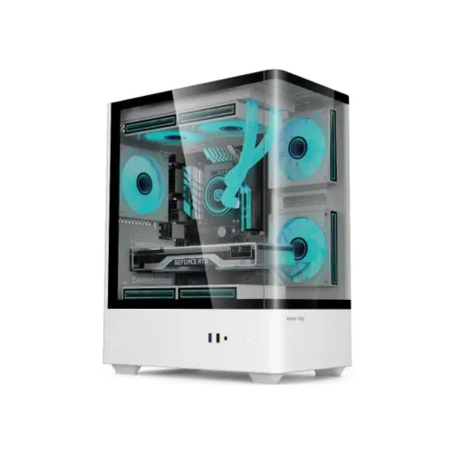 Value-Top NUBIA 20F5W-MI White Micro ATX Gaming Casing Value-Top NUBIA 20F5W-MI White Micro ATX Gaming Casing