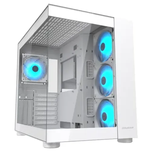 Cougar FV150 RGB Dual Chamber Mid Tower ATX Gaming Casing White Cougar FV150 RGB Dual Chamber Mid Tower ATX Gaming Casing White