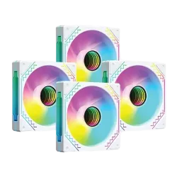PC Power IRISH INFINITY F40 4 In 1 ARGB Casing Cooling Fan White