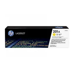 HP 201A Yellow Original LaserJet Toner Cartridge For CLJ 252N Printer (Bundle With Full Set)