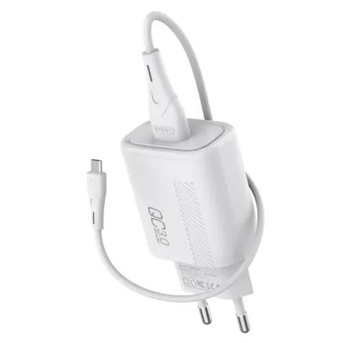 Yison Celebrat C-H11(EU) QC3.0 18W Charger Adapter with Type-C Cable Yison Celebrat C-H11(EU) QC3.0 18W Charger Adapter with Type-C Cable