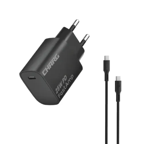 CHARG FastAmp 25W PD Type-C Charger Adapter With Type-C Cable
