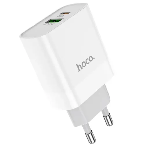 Hoco C80A 20W Dual Port Charger Adapter