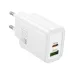 Hoco N63 Gentle 30W Dual Port Charger Adapter with Type-C to Type-C Cable