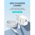 BWOO BO-CDA157C-L 20W 2 Port Fast Charger Adapter With Cable