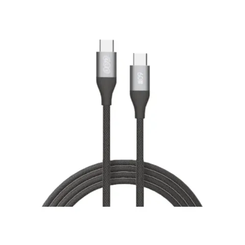QCY DC21 60W Braided Type-C to Type-C Cable QCY DC21 60W Braided Type-C to Type-C Cable