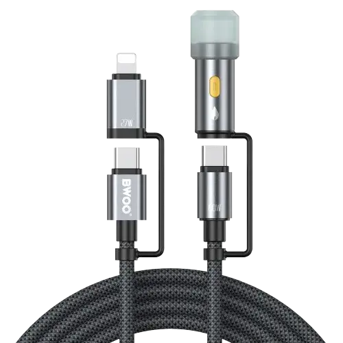 BWOO BO-X307 60W 1.2M 4-in-1 Type C Cable