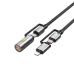 BWOO BO-X307 60W 1.2M 4-in-1 Type C Cable