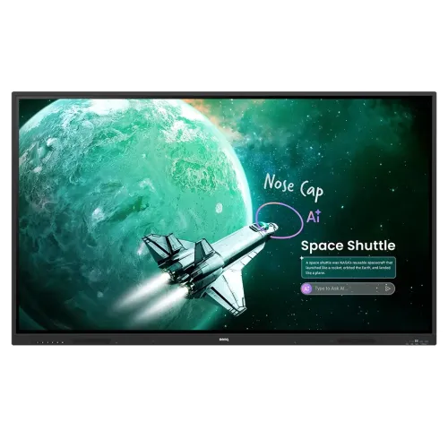 BenQ RE6505A 65 Inch 4K UHD Education Interactive Flat Panel Display with Additional Camera