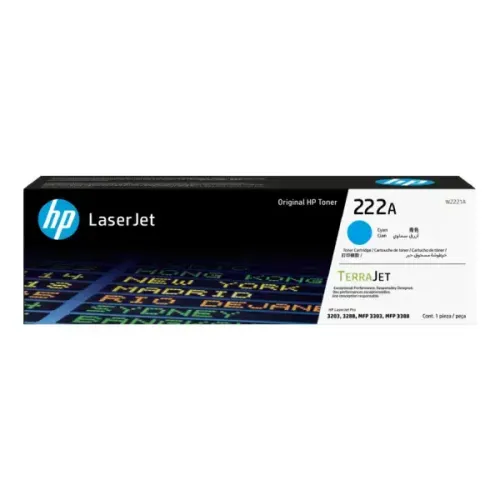 HP 222A Original LaserJet Cyan Toner HP 222A Original LaserJet Cyan Toner
