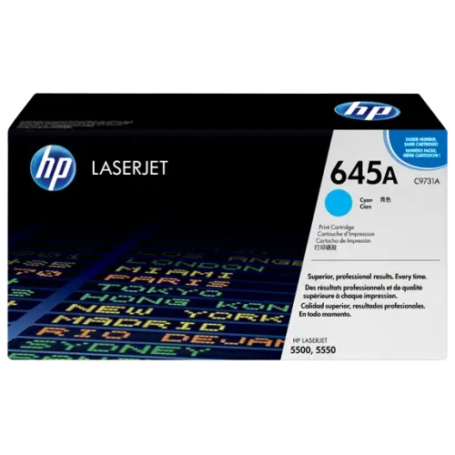 HP 645A Cyan Original LaserJet Toner Cartridge