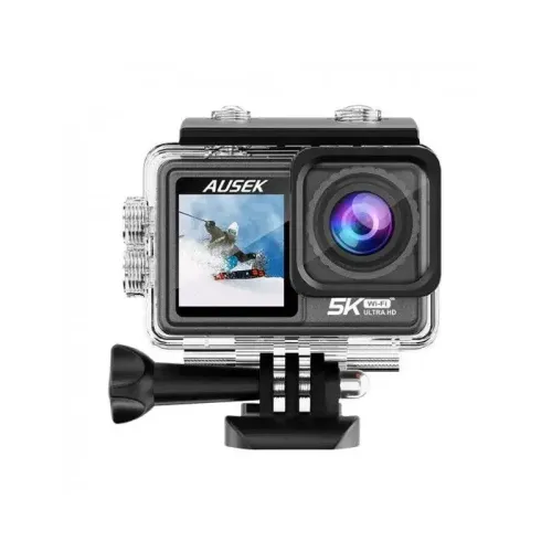 Ausek AT-M81TR Wireless Mic Combo 5K WIFI Action Camera