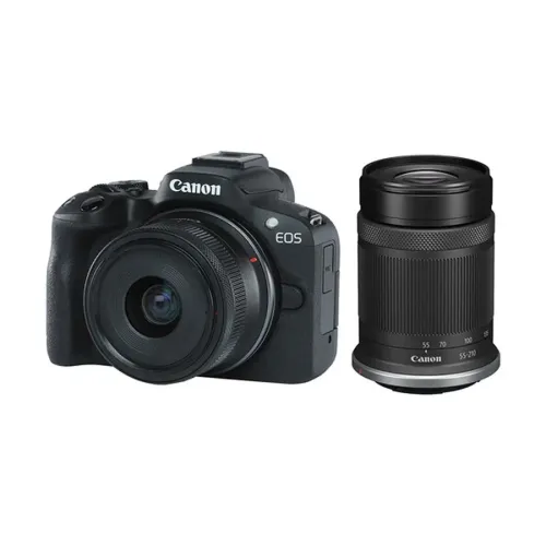 Canon EOS R50 Mirrorless Camera With 18-45mm & 55-210mm Lens