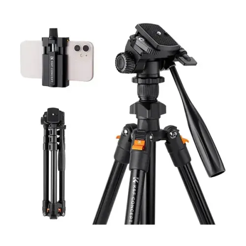 K&F Concept KF09.115 K234A0 Aluminum Portable Video Tripod K&F Concept KF09.115 K234A0 Aluminum Portable Video Tripod