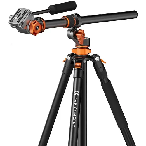 K&F Concept T254A7+FH-03 Professional Video Tripod with Fluid Head