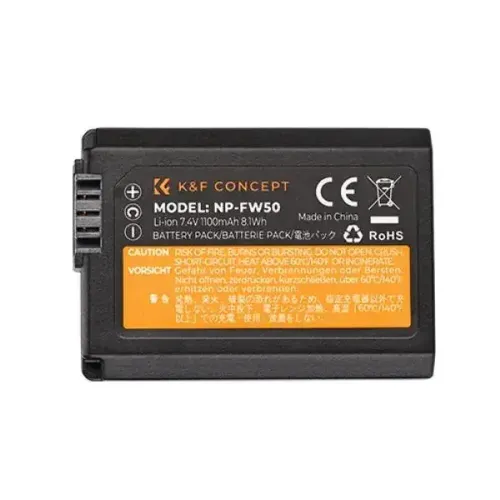 K&F Concept NP-FW50 1100mAh Camera Battery for Sony Camera
