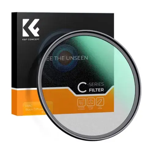 K&F Concept 49mm C-Series HMC 1/4 Black Diffusion/Black Mist Camera Lens Filter