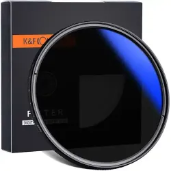 K&F Concept 82mm HMC ND2-ND400 Variable C Series ND Camera Lens Filter