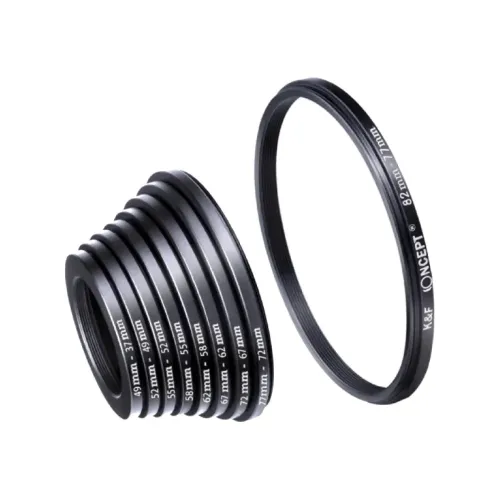 K&F Concept SKU.0629 9-in-1 Step Down Filter Ring Adapter Set