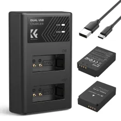 K&F Concept LP-E12 Dual Battery and Dual Slot Charger