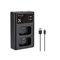 K&F Concept NP-FW50 Dual Slot Battery Charger Kit