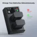K&F Concept NP-FW50 1100mAh Camera Battery and Dual Slot Charger Kit