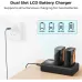 K&F Concept LP-E6P 2400mAh Camera Battery and Dual Slot Charger Kit