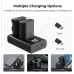 K&F Concept LP-E6P 2400mAh Camera Battery and Dual Slot Charger Kit