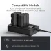 K&F Concept NP-FZ100 Dual Slot Camera Battery Charger With LCD Screen