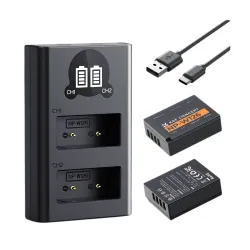 K&F Concept NP-W126 Dual Battery & Dual Slot Charger