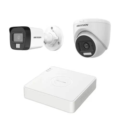 HIKVISION 2 unit 1080P night vision security cc camera Package