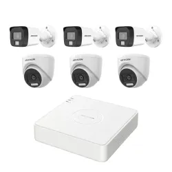 HIKVISION 6 unit 1080P night vision security cc camera Package