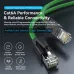 Vention IBPGG 1.5M Cat6A SFTP Patch Cord Cable Green