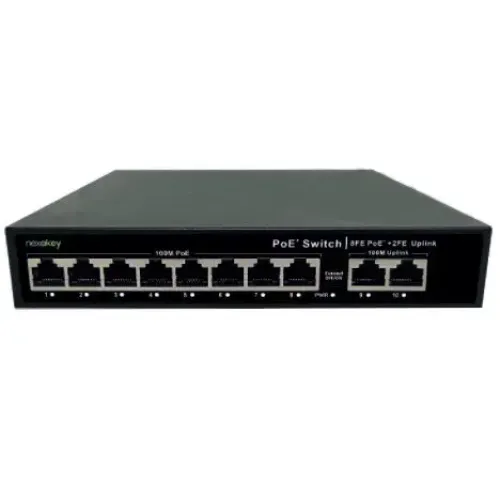 Nexakey NS6000S-8P2U 100M 8port Unmanaged PoE Switch