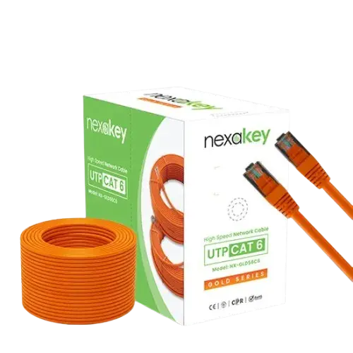 Nexakey NX-GLD56C6 CAT6 100 Meter CCA UTP Cable