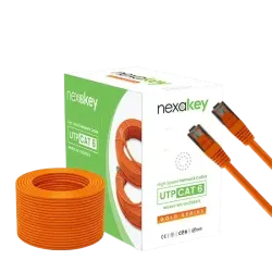 Nexakey NX-GLD56C6 CAT6 305 Meter CCA UTP Cable Nexakey NX-GLD56C6 CAT6 305 Meter CCA UTP Cable