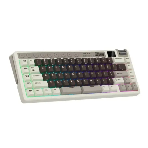 ROYAL KLUDGE RK M70 Tri-Mode Hot-Swappable Wireless Mechanical Gaming Keyboard