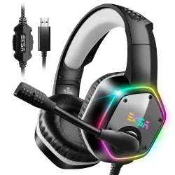 EKSA E1000 7.1 Surround Sound Wired USB Gaming Headset EKSA E1000 7.1 Surround Sound Wired USB Gaming Headset