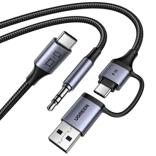 Ugreen CM772 Type-C to Type-C, Type-A & 3.5mm Male Charging & Audio Cable #45009 Ugreen CM772 Type-C to Type-C, Type-A & 3.5mm Male Charging & Audio Cable #45009
