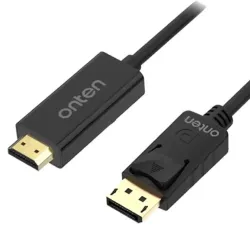 Onten OTN-DP302 1.8 Meter DisplayPort Male to HDMI Male Cable