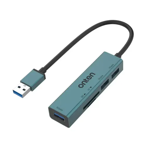 Onten OTN-5223 4-in-1 USB Hub with Card Reader